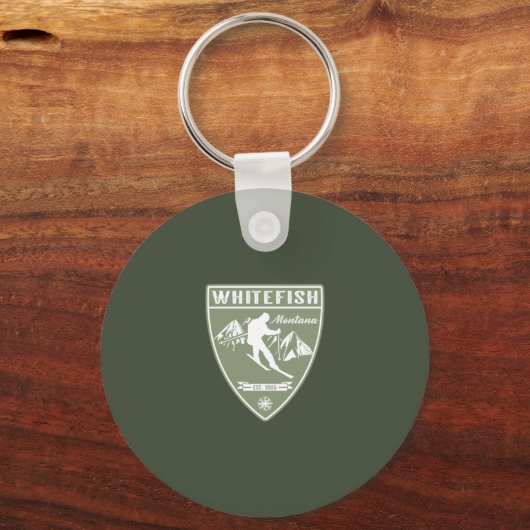 Whitefish Montana Sleutelhanger (Voorkant)