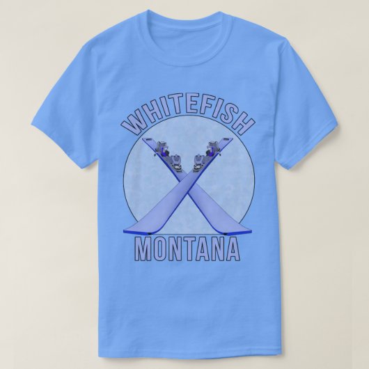Whitefish Montana T-shirt (Design voorkant)