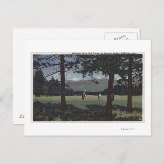 Whitefish, Montana - Whitefish Lake Golf Course Briefkaart (Voorkant / Achterkant)
