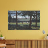 Whitefish, Montana - Whitefish Lake Golf Course Canvas Afdruk (Insitu (Woonkamer))
