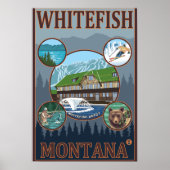 Whitefish, MontanaScene Travel Poster (Voorkant)