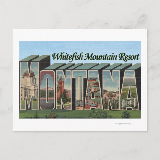 Whitefish Mountain Resort, Montana Briefkaart (Voorkant)