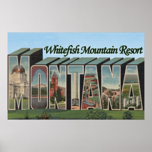Whitefish Mountain Resort, Montana Poster (Voorkant)