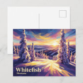 Whitefish Mountain Resort VS Briefkaart (Voorkant / Achterkant)