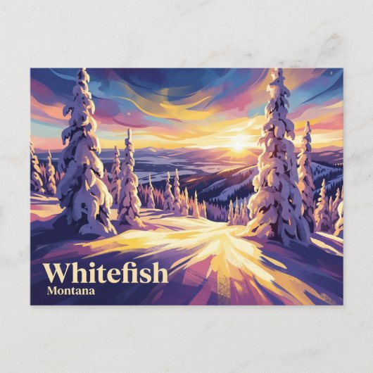 Whitefish Mountain Resort VS Briefkaart (Voorkant)