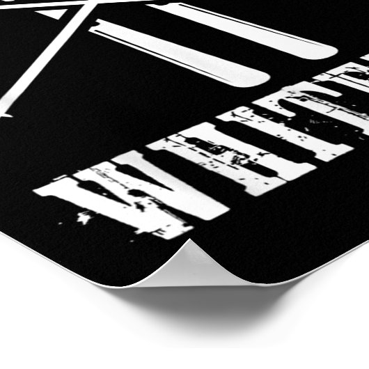 Whitefish Mountain Ski Skier Skiing Nordic Alpine Poster (Hoek)