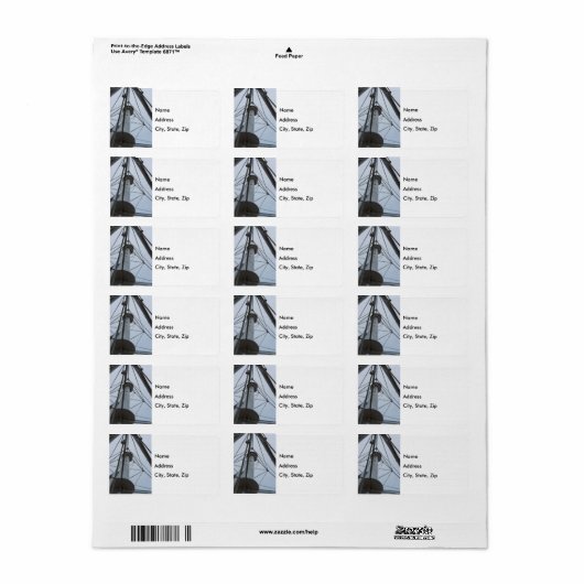 Whitefish Point Address Label (Full Sheet)