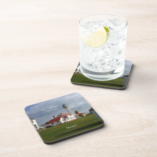 Whitefish Point Lighthouder 6 plastic onderzetters (Rechterzijde)