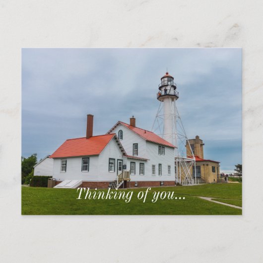 Whitefish Point Lighthouse denking Briefkaart (Voorkant)