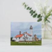 Whitefish Point Lighthouse denking Briefkaart (Staand voorkant)