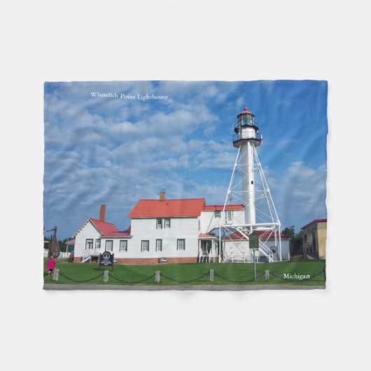 Whitefish Point Lighthouse fleece blanket (Voorkant (Horizontaal))