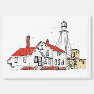 Whitefish Point Lighthouse-magneet Magneet
