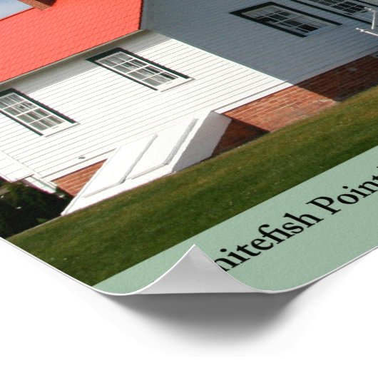 Whitefish Point Lighthouse - Michigan Poster (Hoek)