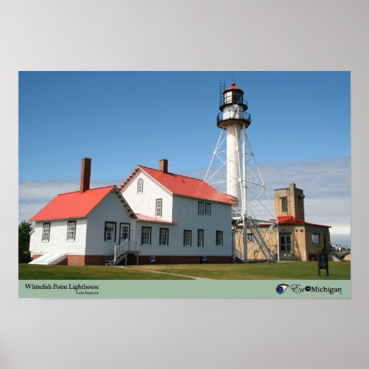 Whitefish Point Lighthouse - Michigan Poster (Voorkant)