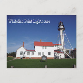 Whitefish Point Lighthouse-postkaart Briefkaart
