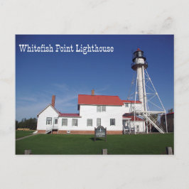 Whitefish Point Lighthouse-postkaart Briefkaart