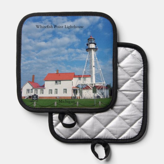 Whitefish Point Lighthouse pot houder (Voorkant / Achterkant)