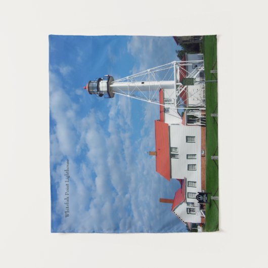 Whitefish Point Lighthouse tapestry Wandkleed (Voorkant)