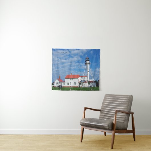 Whitefish Point Lighthouse tapestry Wandkleed (In Situ (horizontaal))
