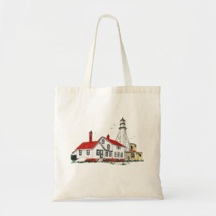 WHITEFISH POINT VUURTOREN, MICHIGAN TOTE BAG