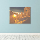 Whitefish Range | Whitefish, Montana Canvas Afdruk (Insitu (Houten vloer))