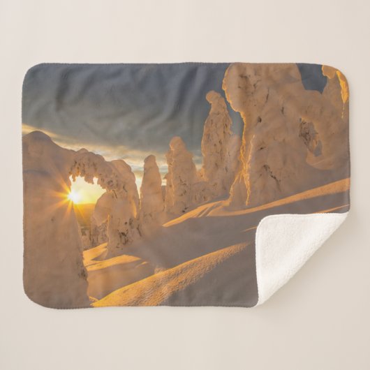 Whitefish Range | Whitefish, Montana Sherpa Deken (Voorkant (horizontaal))