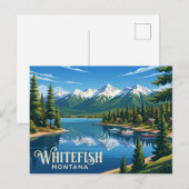Whitefish USA Briefkaart (Voorkant / Achterkant)