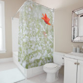    Whiteflowers  Poppy douchegordijn (In situ)