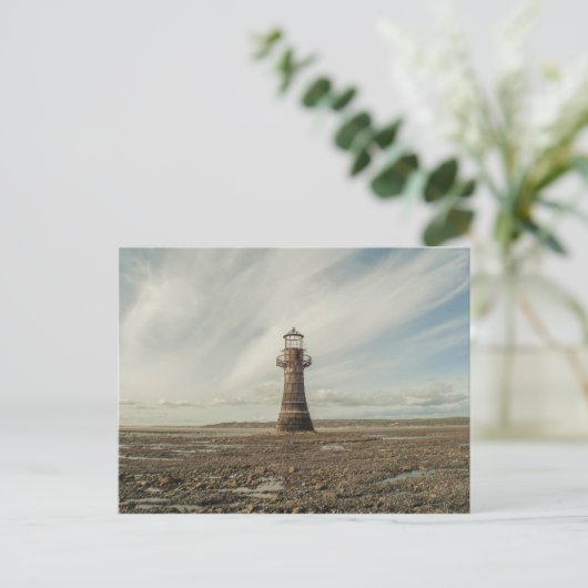Whiteford Lighthouse, Gower Peninsula, Zuid-Wales Briefkaart (Staand voorkant)
