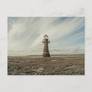 Whiteford Lighthouse, Gower Peninsula, Zuid-Wales Briefkaart