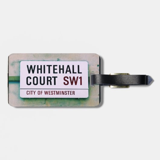 Whitehall Court - Stad Westminster - Bagagelabel (Achterkant horizontaal)