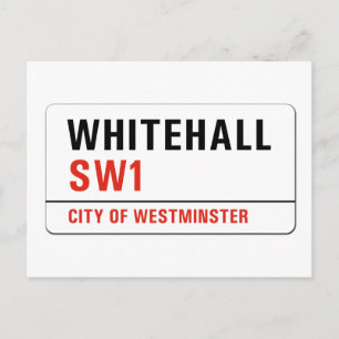 Whitehall, London Street Sign Briefkaart