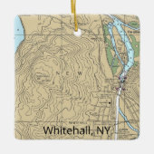 Whitehall NY Nautical Chart Keramisch Ornament (Voorkant)