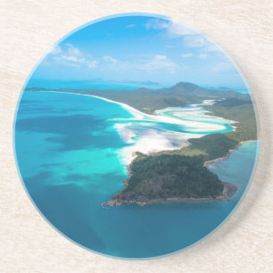 WHITEHAVEN BEACH 2 ZANDSTEEN ONDERZETTER