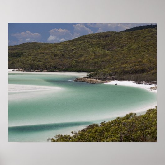 Whitehaven Beach, Hill Inlet, Tounge Point, Poster (Voorkant)