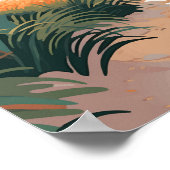 Whitehaven Beach Queensland Australië Reis Kunst Poster (Hoek)