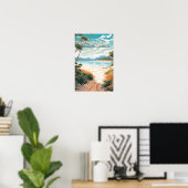 Whitehaven Beach Queensland Australië Reis Kunst Poster (Thuiskantoor)
