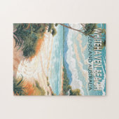 Whitehaven Beach Queensland Australië Reiskunst Legpuzzel (Horizontaal)