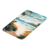 Whitehaven Beach Queensland Australië Reiskunst Magneet (Linkerzijde)