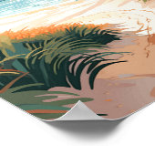 Whitehaven Beach Queensland Australië Reiskunst Poster (Hoek)