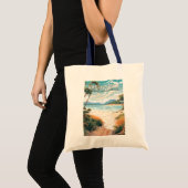 Whitehaven Beach Queensland Australië Reiskunst Tote Bag (Voorkant (product))