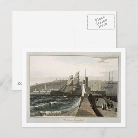 Whitehaven, Cumberland, uit 'A Voyage Around Grea' Briefkaart (Voorkant / Achterkant)