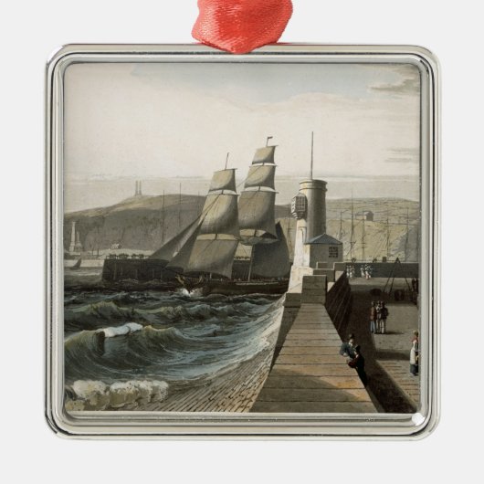 Whitehaven, Cumberland, uit 'A Voyage Around Grea' Metalen Ornament (Voorkant)