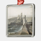 Whitehaven, Cumberland, uit 'A Voyage Around Grea' Metalen Ornament (Links)
