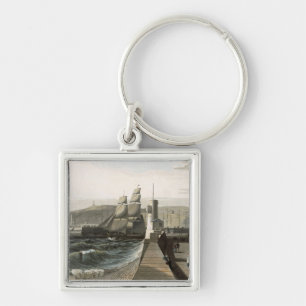 Whitehaven, Cumberland, uit 'A Voyage Around Grea' Sleutelhanger