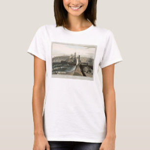 Whitehaven, Cumberland, uit 'A Voyage Around Grea' T-shirt