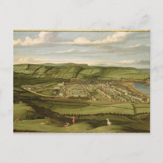 Whitehaven, Cumbria, Showing Flatt Hall, c.1730-35 Briefkaart (Voorkant)
