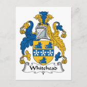 Whitehead Family Crest Briefkaart (Voorkant)