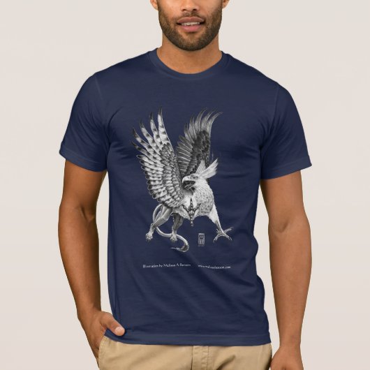 Whitehead Griffin zwart T-shirt (Voorkant)