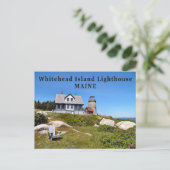 Whitehead Island Lighthouse, Maine Briefkaart (Staand voorkant)